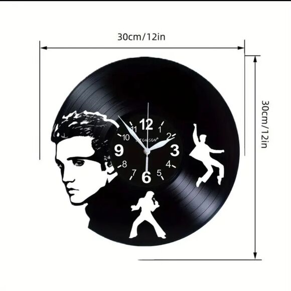 ELVIS Vinyl Record Wall Clock Decor - Picture 2 of 4